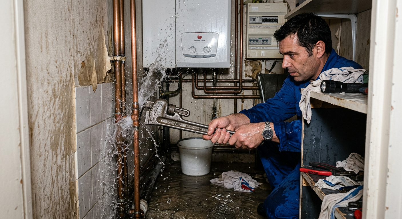 Réparation urgente fuite d'eau sur tuyauterie cuivre à Fresnes